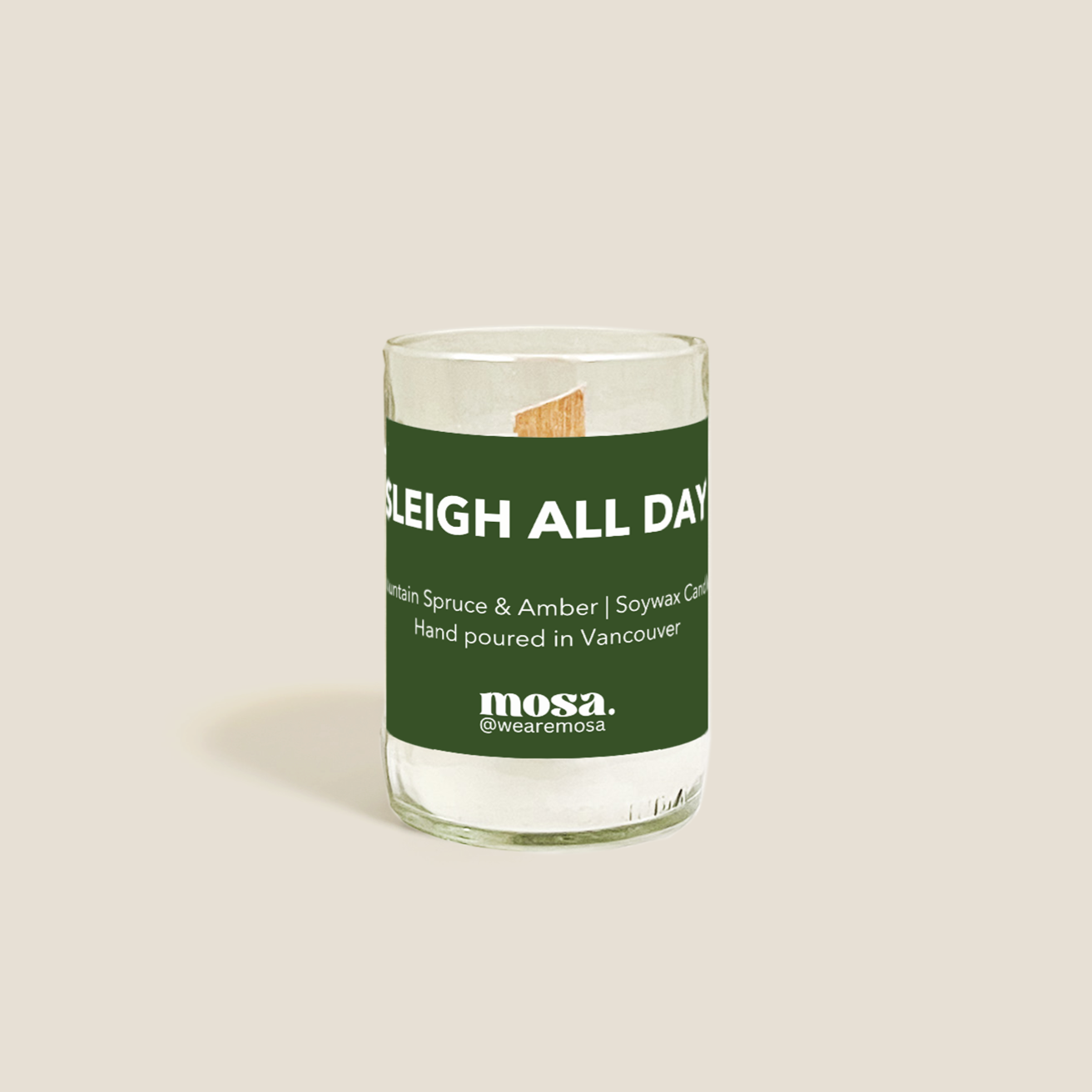 Mountain Spruce + Amber Scented Soy Candle