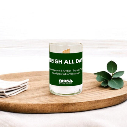 Mountain Spruce + Amber Scented Soy Candle
